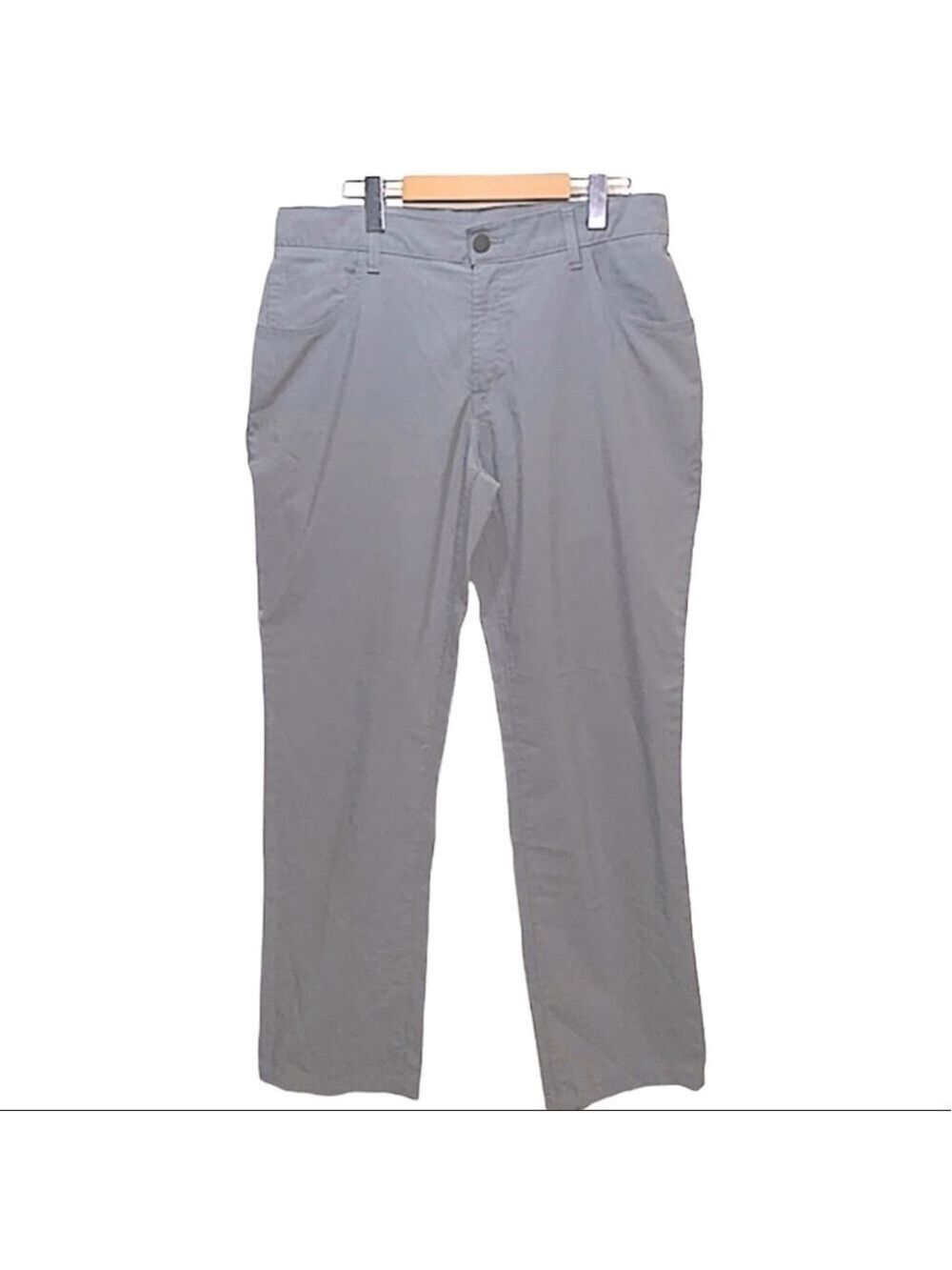 PERRY Ellis Portfolio 34x32 Gray Stretch Casual Pants lightweight Straight Fit
